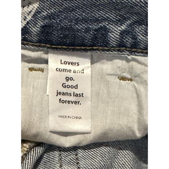 Pacsun Girls Ultra High-Rise Slim White Butterfly Jeans 23 Small - Picture 6 of 8